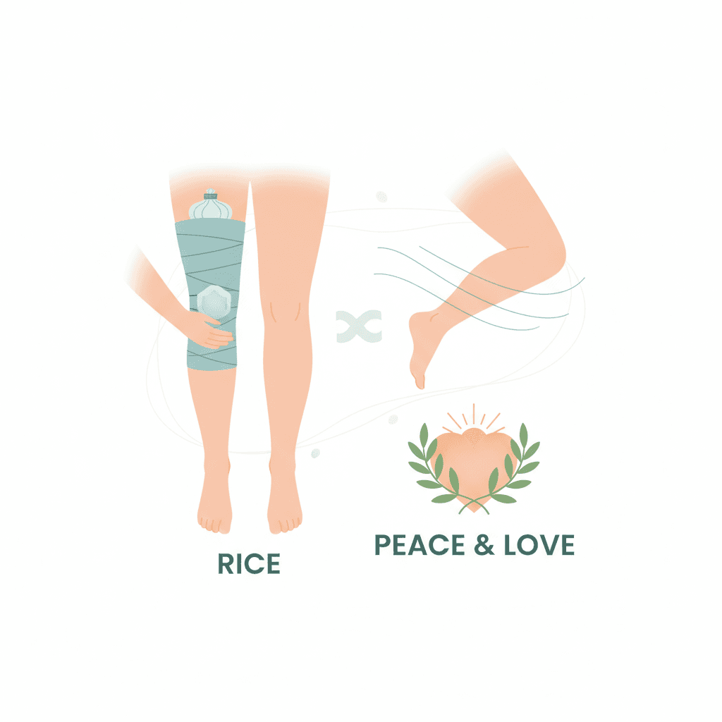 膝の急性外傷RICE処置｜2026年最新の「PEACE & LOVE」プロトコルとの違い