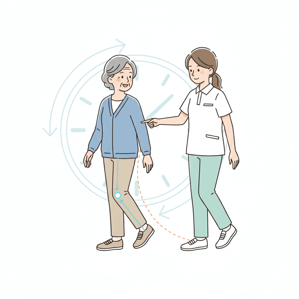 膝にやさしい歩き方｜ウォーキングの正しいフォーム・歩数・時間帯