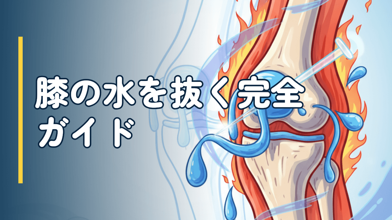 膝に水が溜まる原因と関節穿刺｜抜く治療と再発予防の完全ガイド