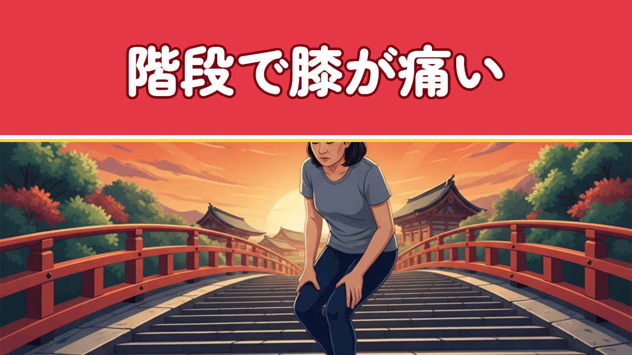 階段で膝が痛い｜原因別の対策と治療法