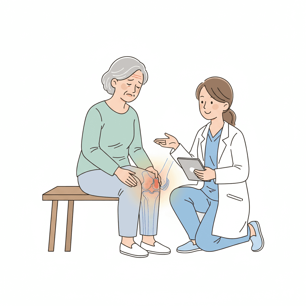 大腿骨内顆骨壊死（SONK）｜60代女性の急な膝痛、症状・診断・治療