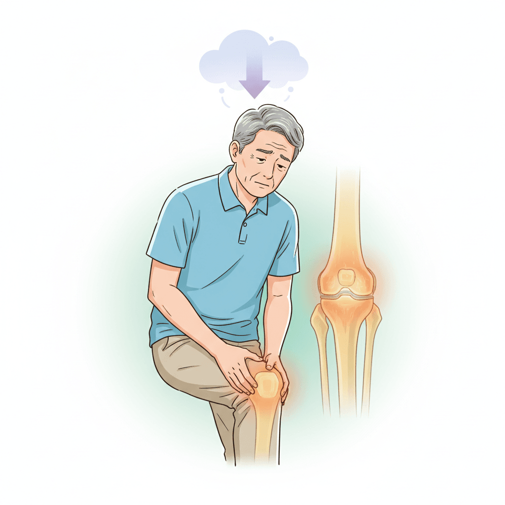 男性更年期（LOH症候群）と膝痛｜テストステロン低下が関節に与える影響