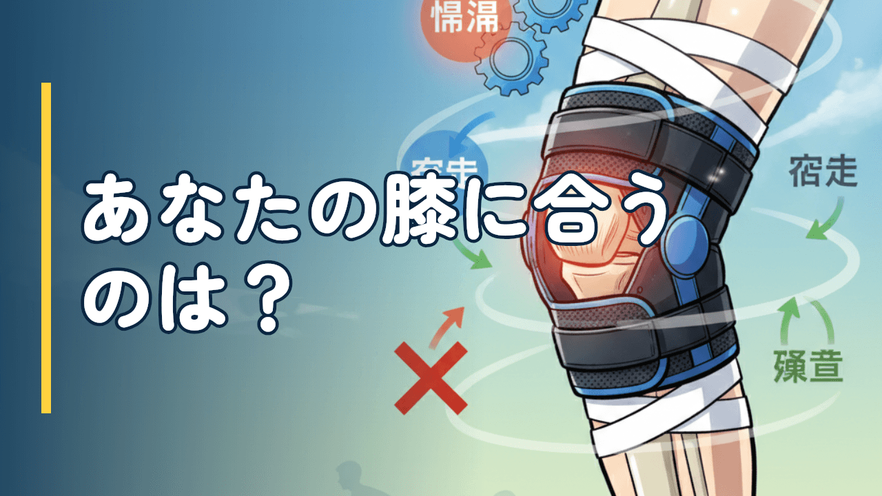 膝サポーター・テーピングの選び方｜症状タイプ別に整形外科医が解説