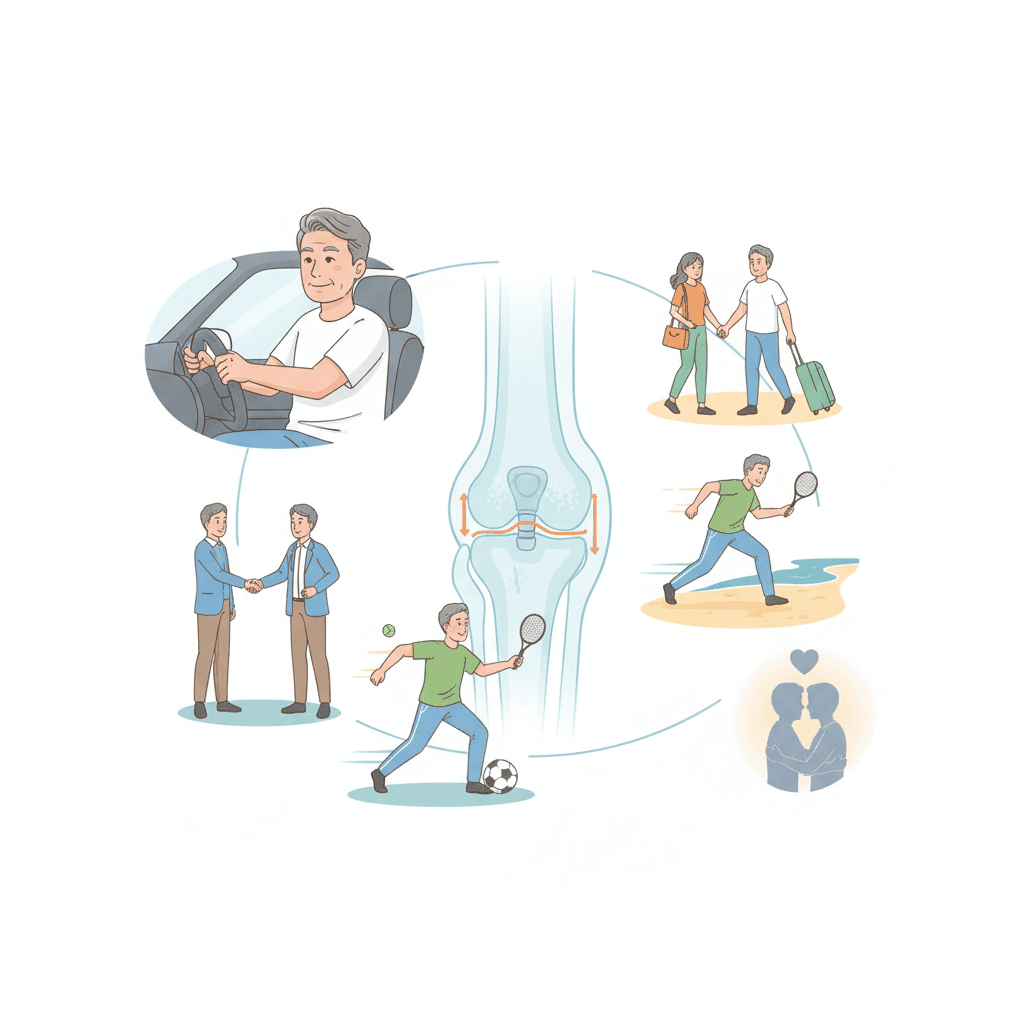人工膝関節置換術（TKA）後の生活完全ガイド｜運転・復職・スポーツ・旅行を時期別解説