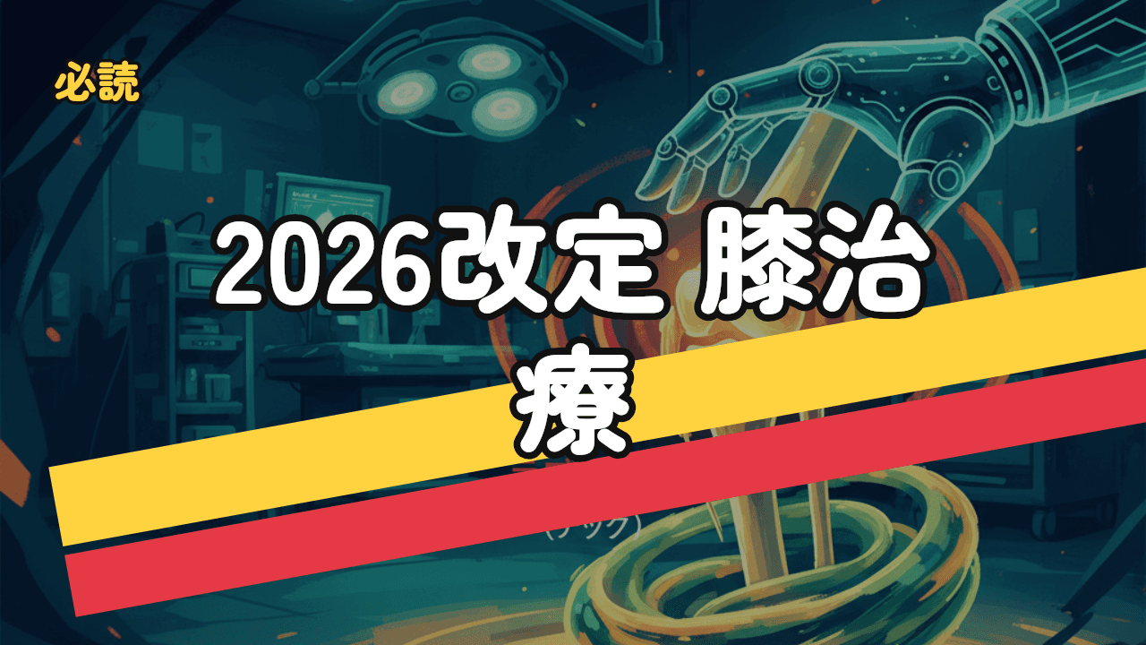 2026年度診療報酬改定と膝関節治療の最新動向｜ロボット支援TKA・ジャック・ラジオ波の保険点数