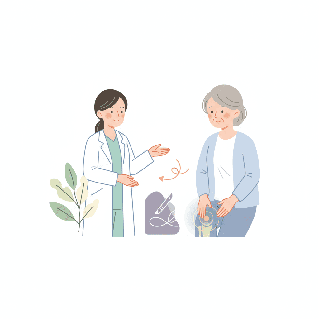 60代の膝痛｜進行する変形性膝関節症の特徴と保存療法・手術の選び方