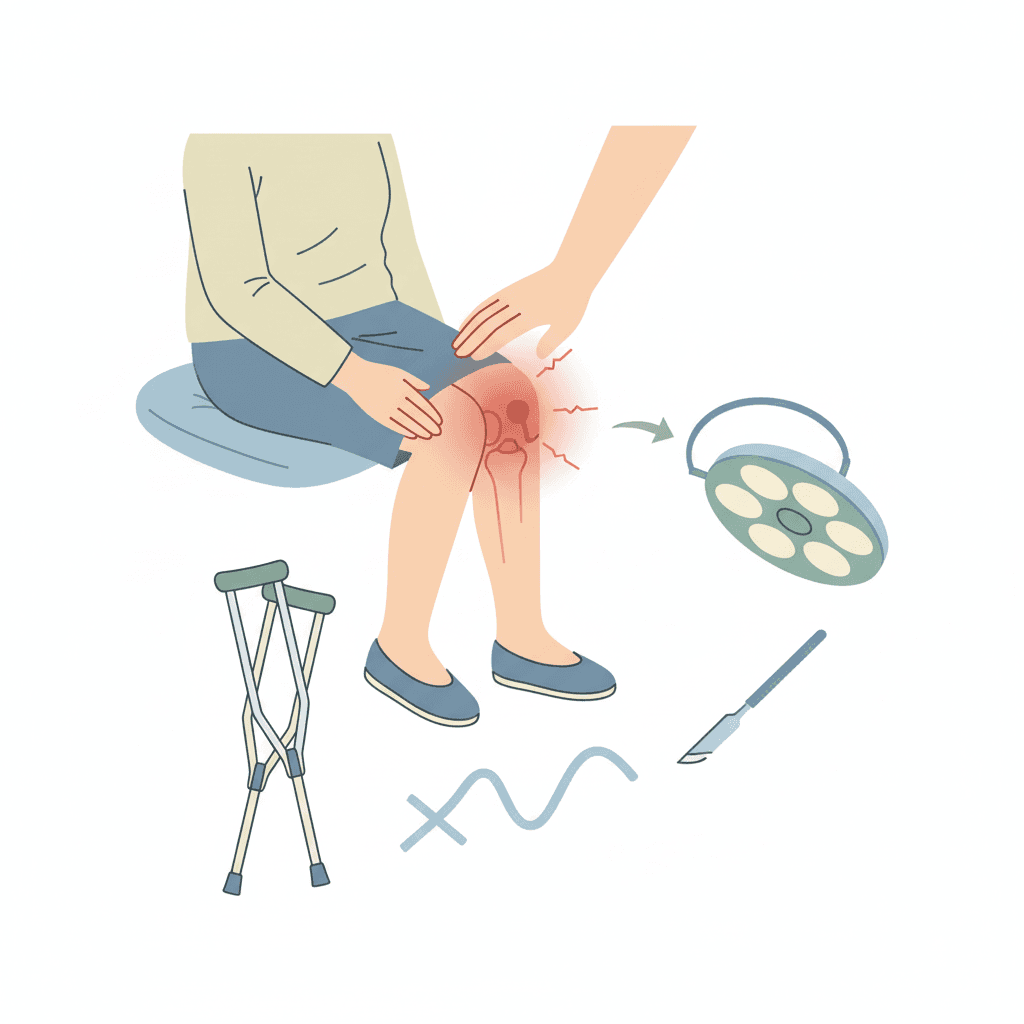 変形性膝関節症の末期症状｜安静時痛・歩行困難・手術判断のサイン
