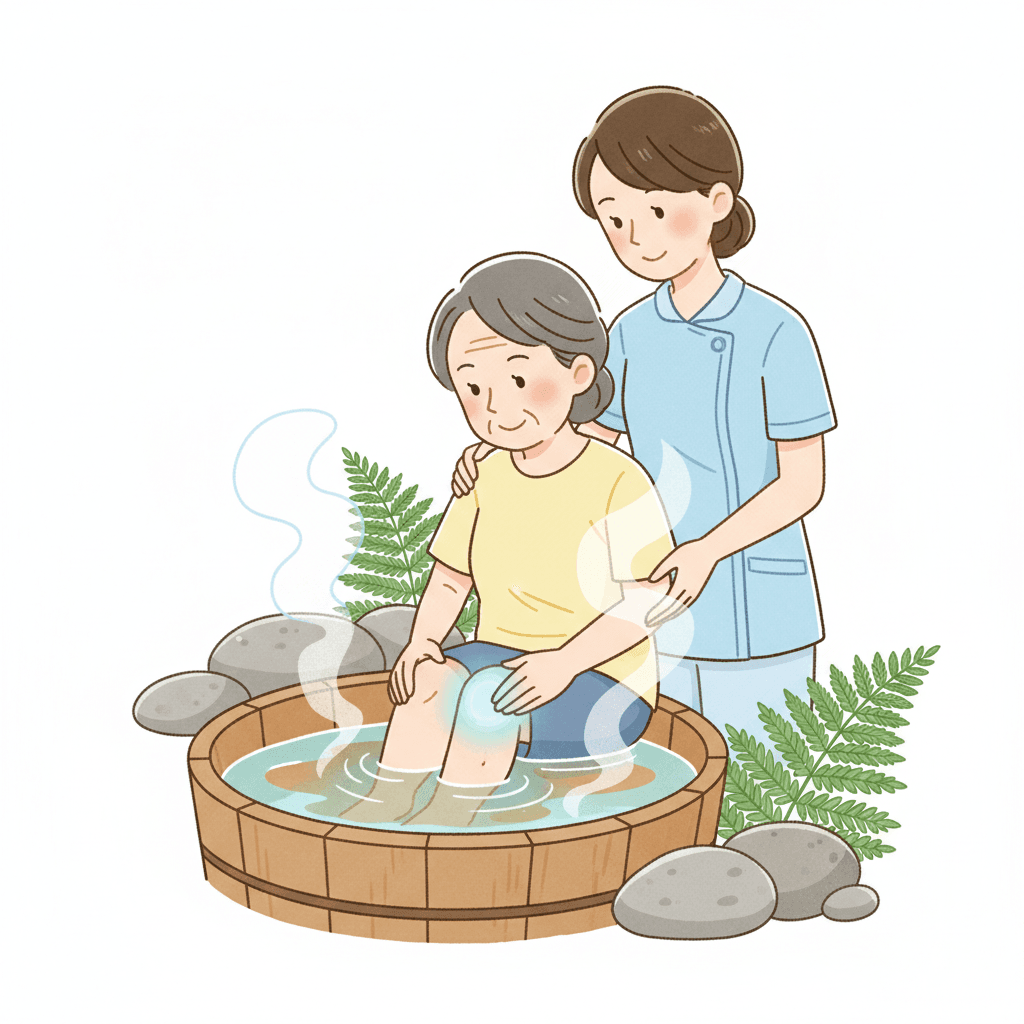 膝の痛みに効く温泉｜泉質別効果と日本の療養温泉おすすめ