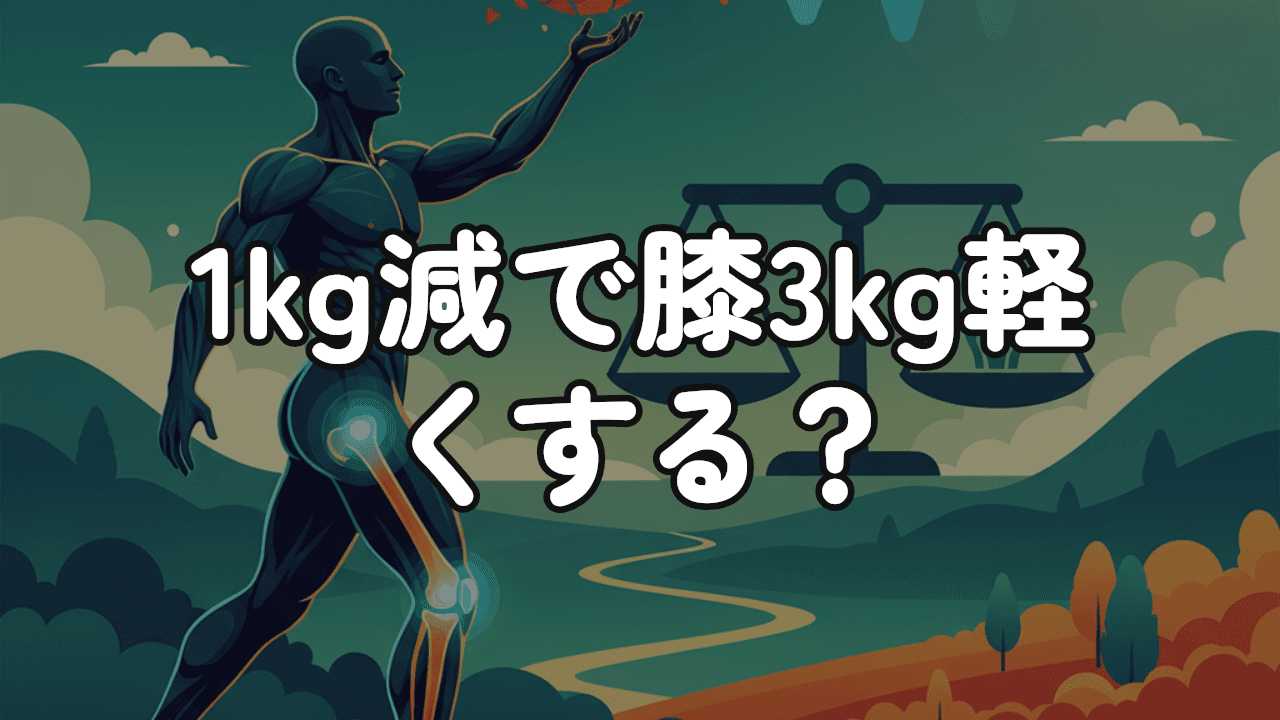 減量と膝痛｜体重1kg減で膝負担3kg減の効果的ダイエット