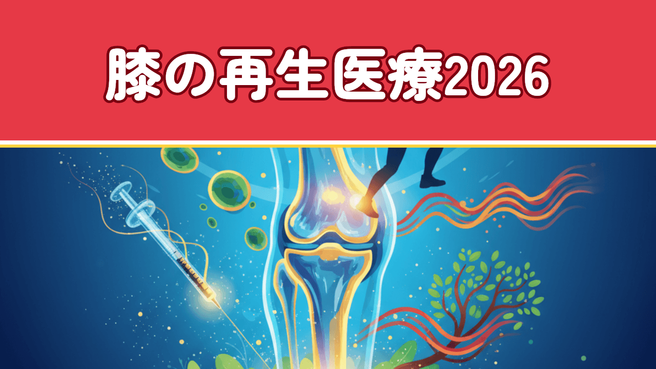 【2025-2026】膝の再生医療最前線｜PRP・幹細胞・ラジオ波焼灼と保険適用