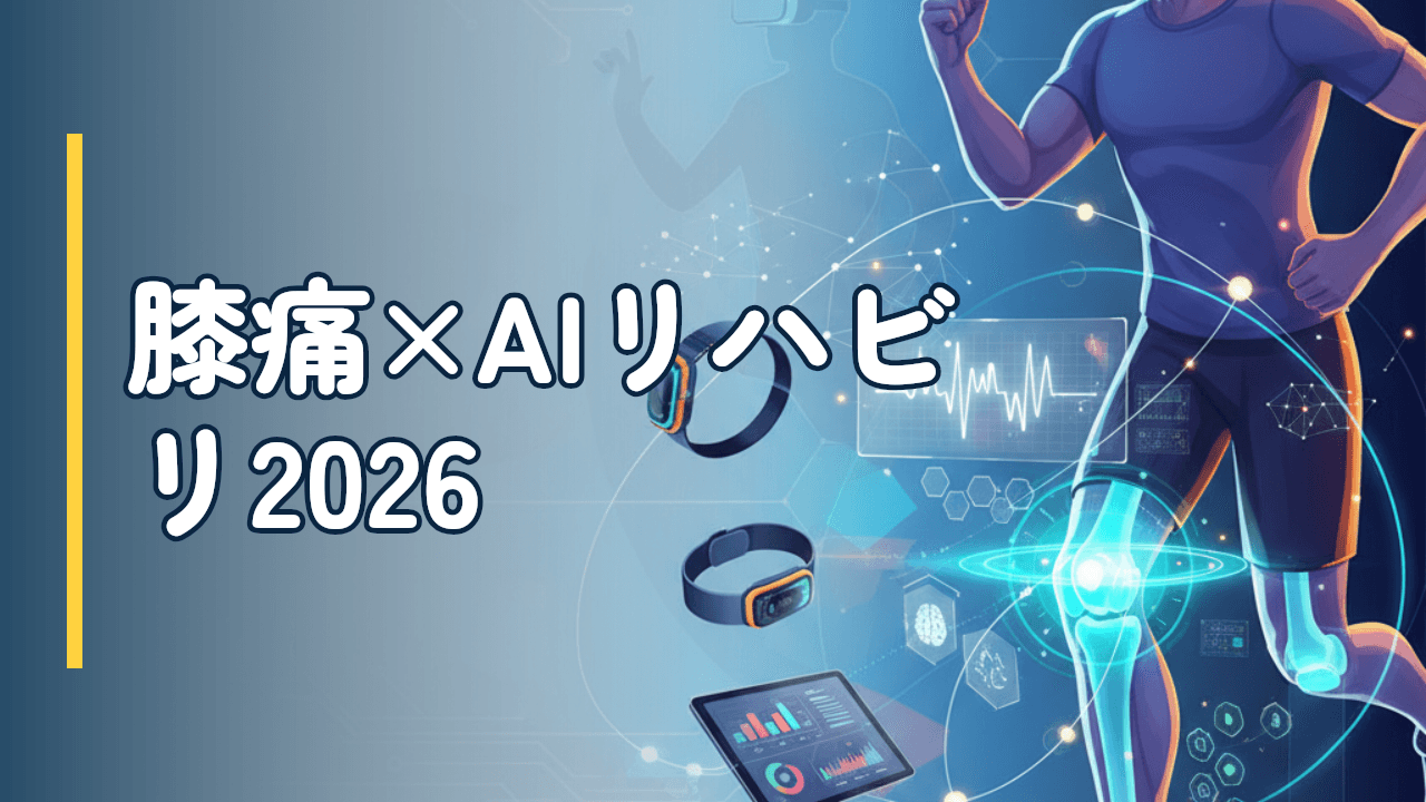膝痛×テクノロジー2026｜ウェアラブル・AIリハビリ・遠隔モニタリング最前線