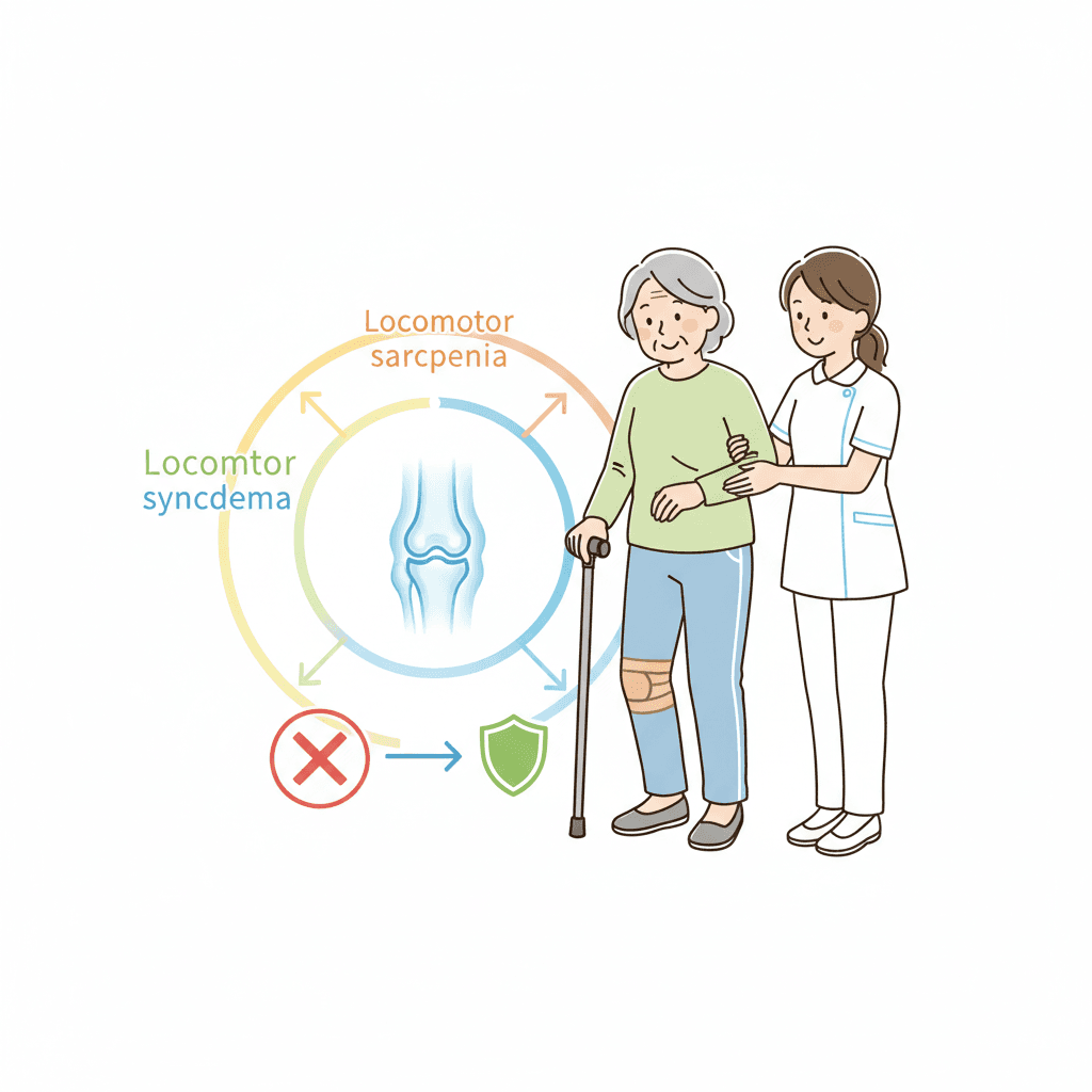 ロコモ・サルコペニアと膝痛｜変形性膝関節症が招く要介護リスクと予防