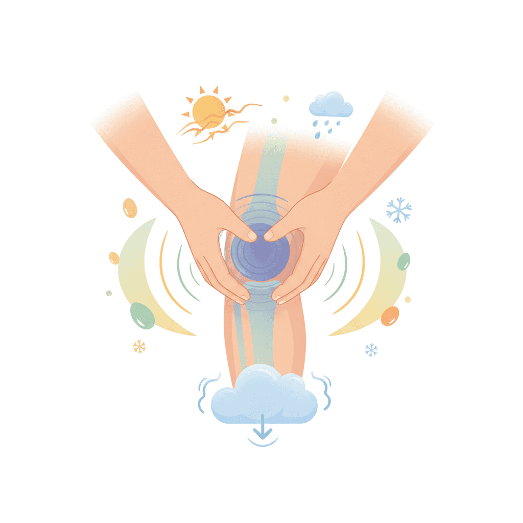 気象痛・低気圧痛で膝が痛む理由｜雨・寒さで悪化するメカニズムと対策