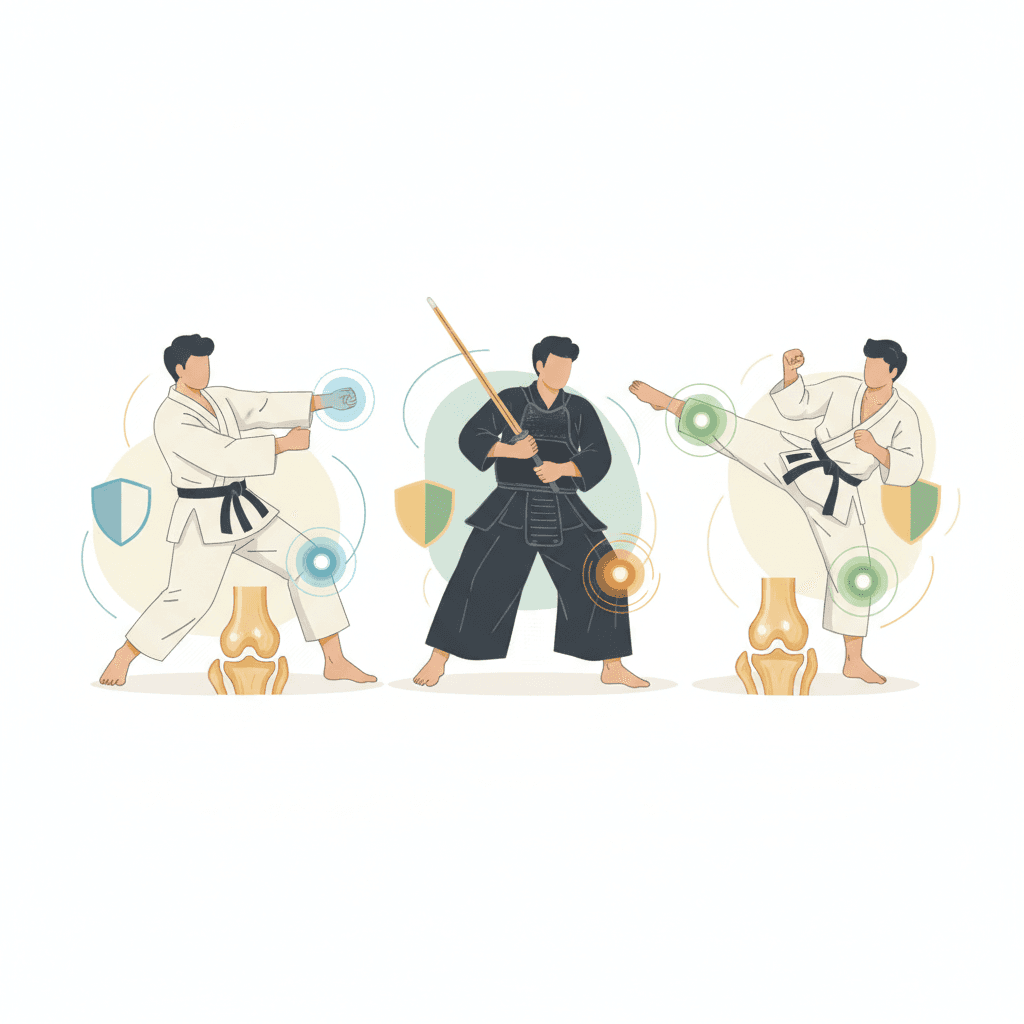 武道（柔道・剣道・空手）と膝の損傷｜競技別の膝障害と予防ガイド