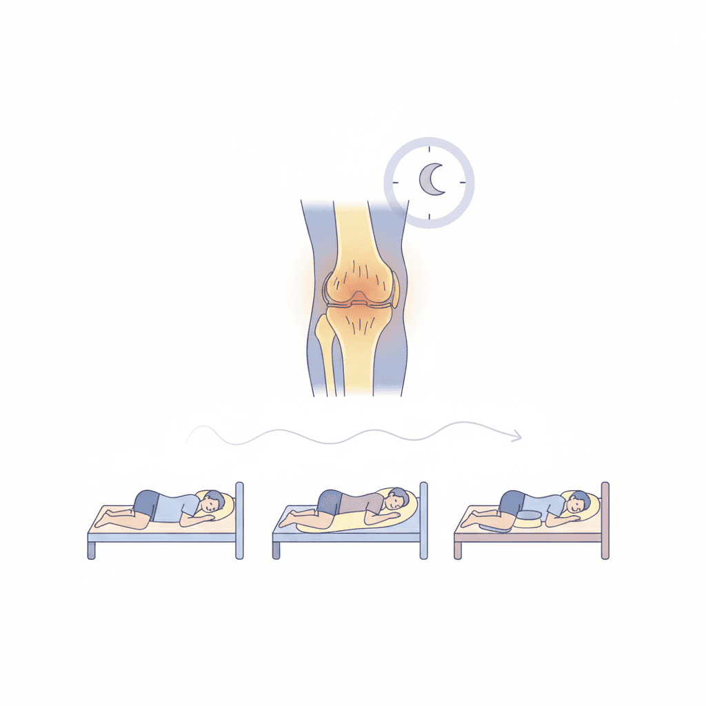 膝が夜間痛で寝れない｜原因・対処法・寝る姿勢のコツを医学データで解説
