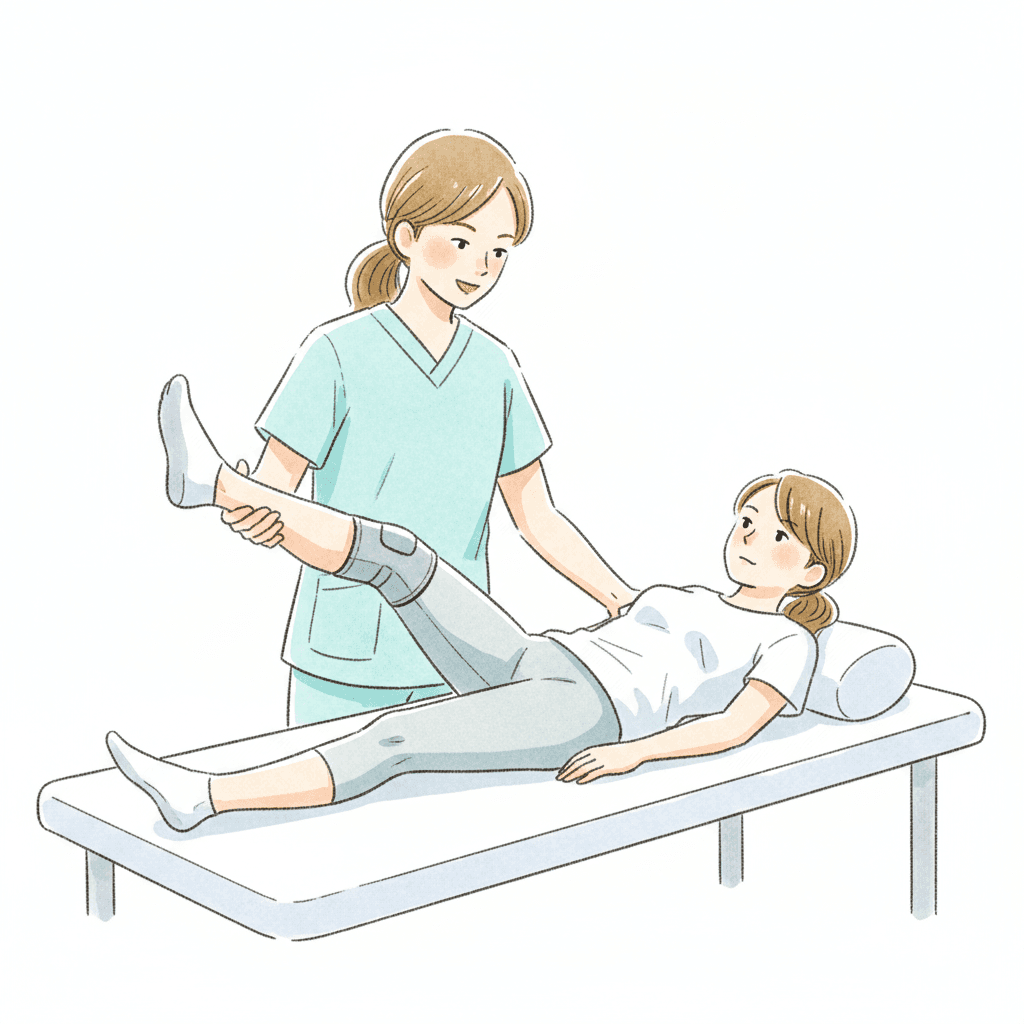 PCL損傷リハビリテーションの様子